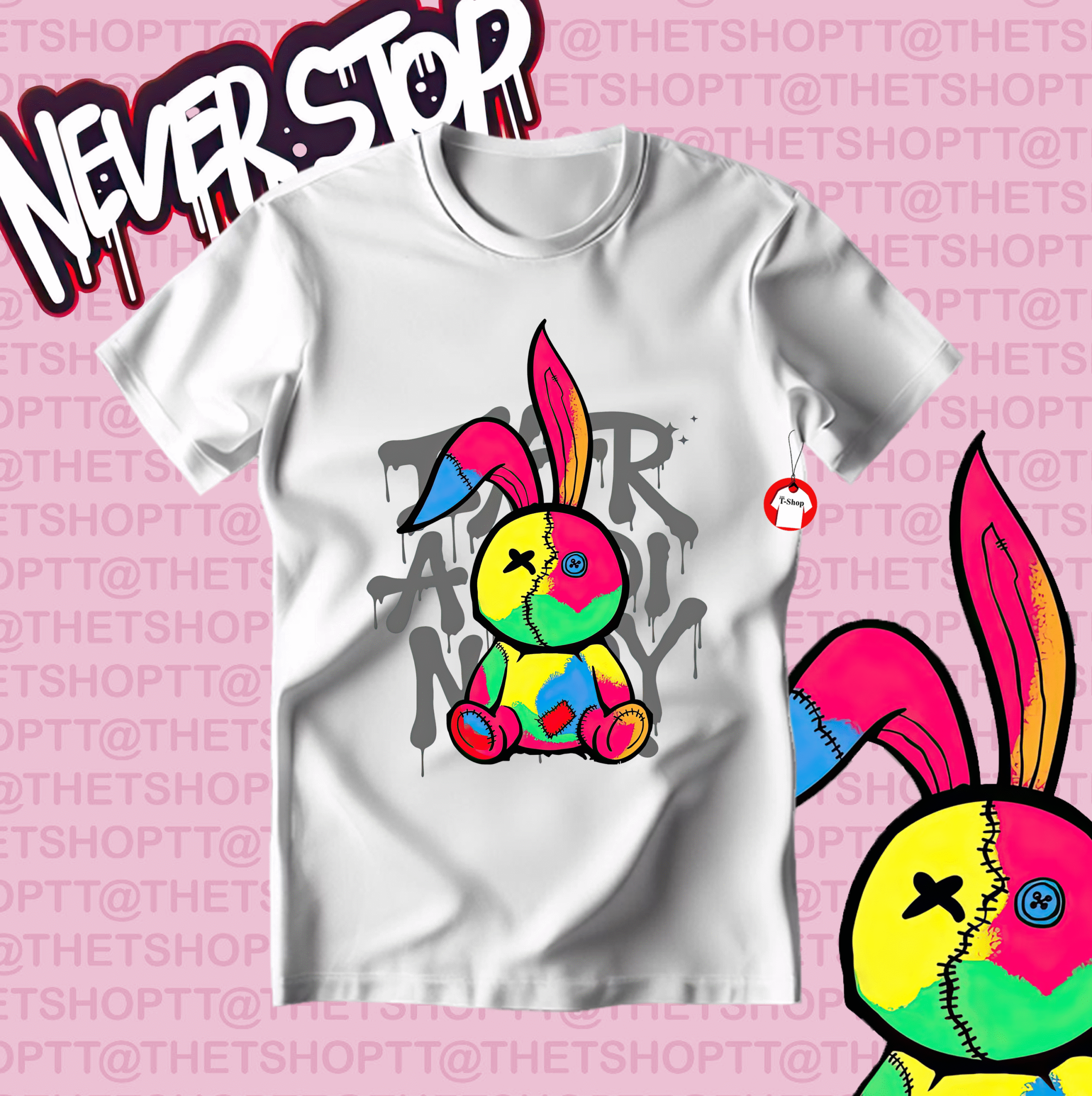 Colourful Bunny Tee