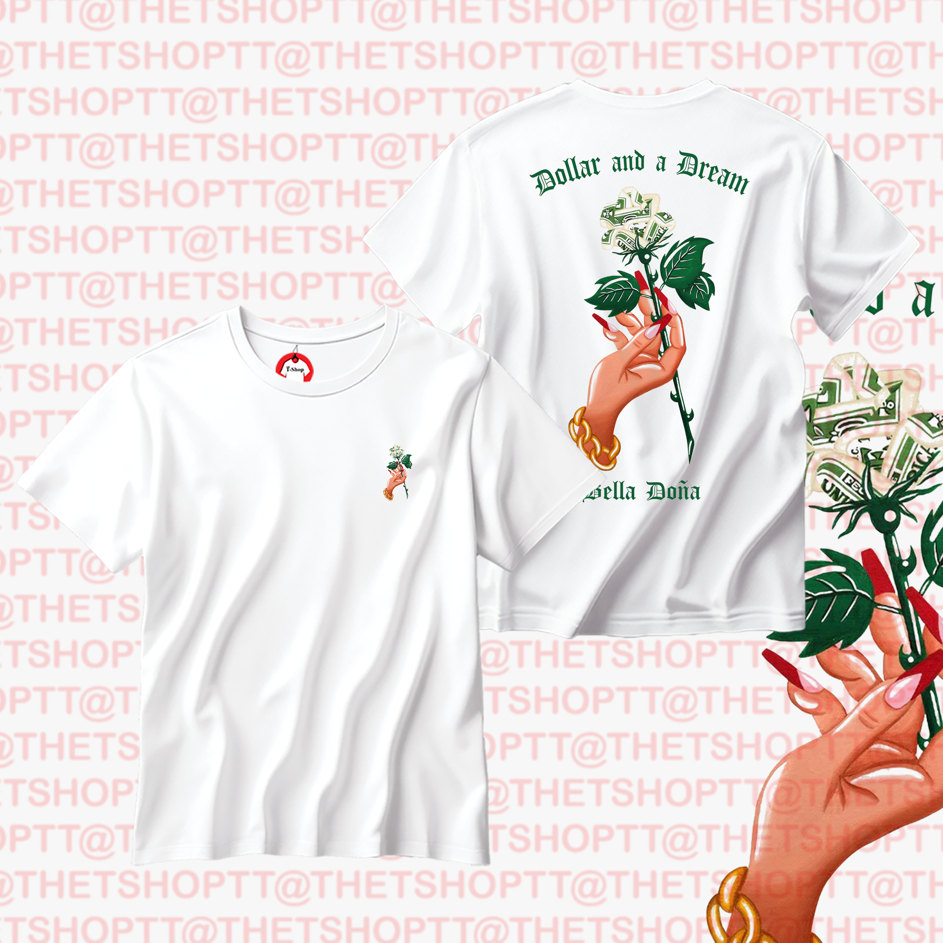 Dollar Rose Tee
