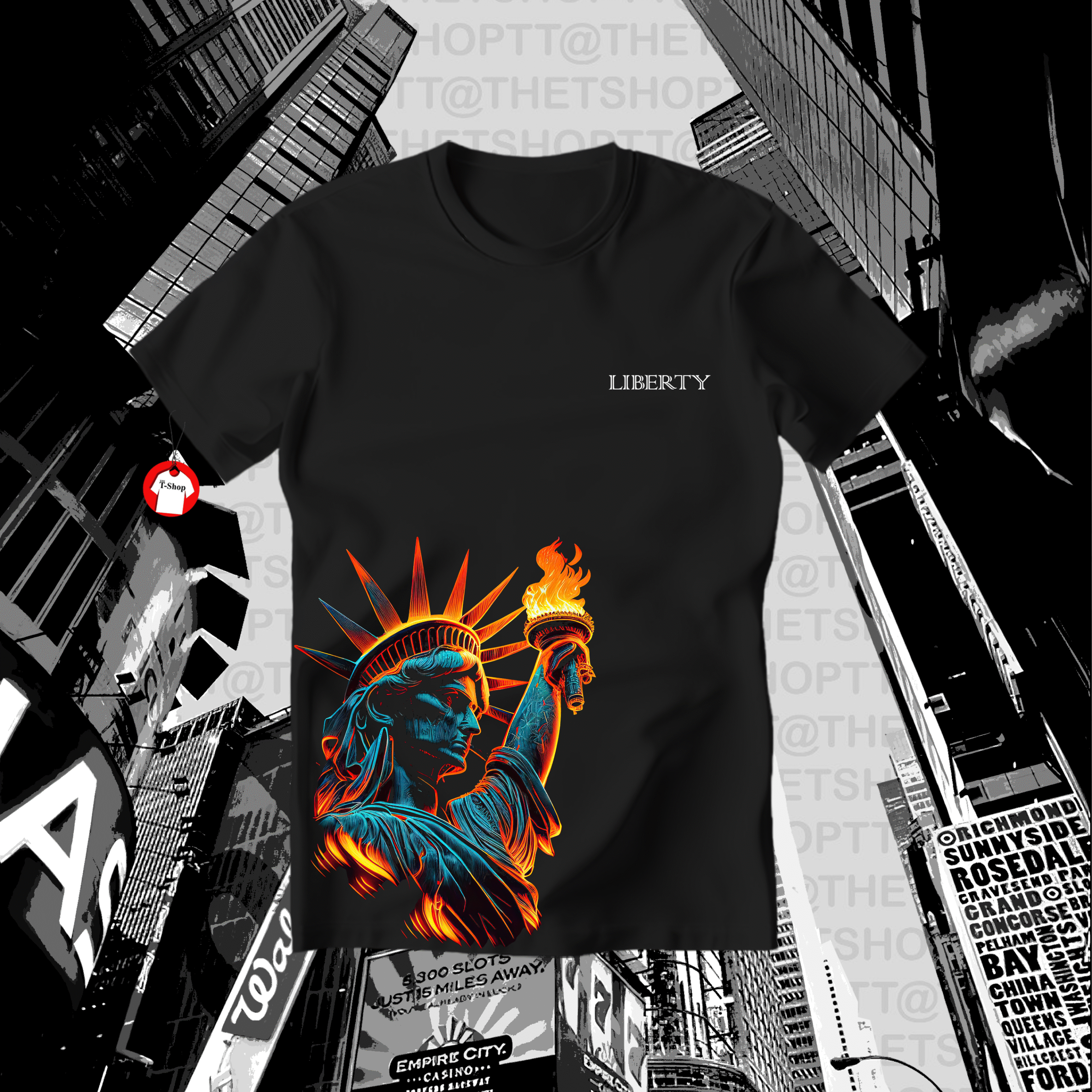 Lady Liberty Fire Tee