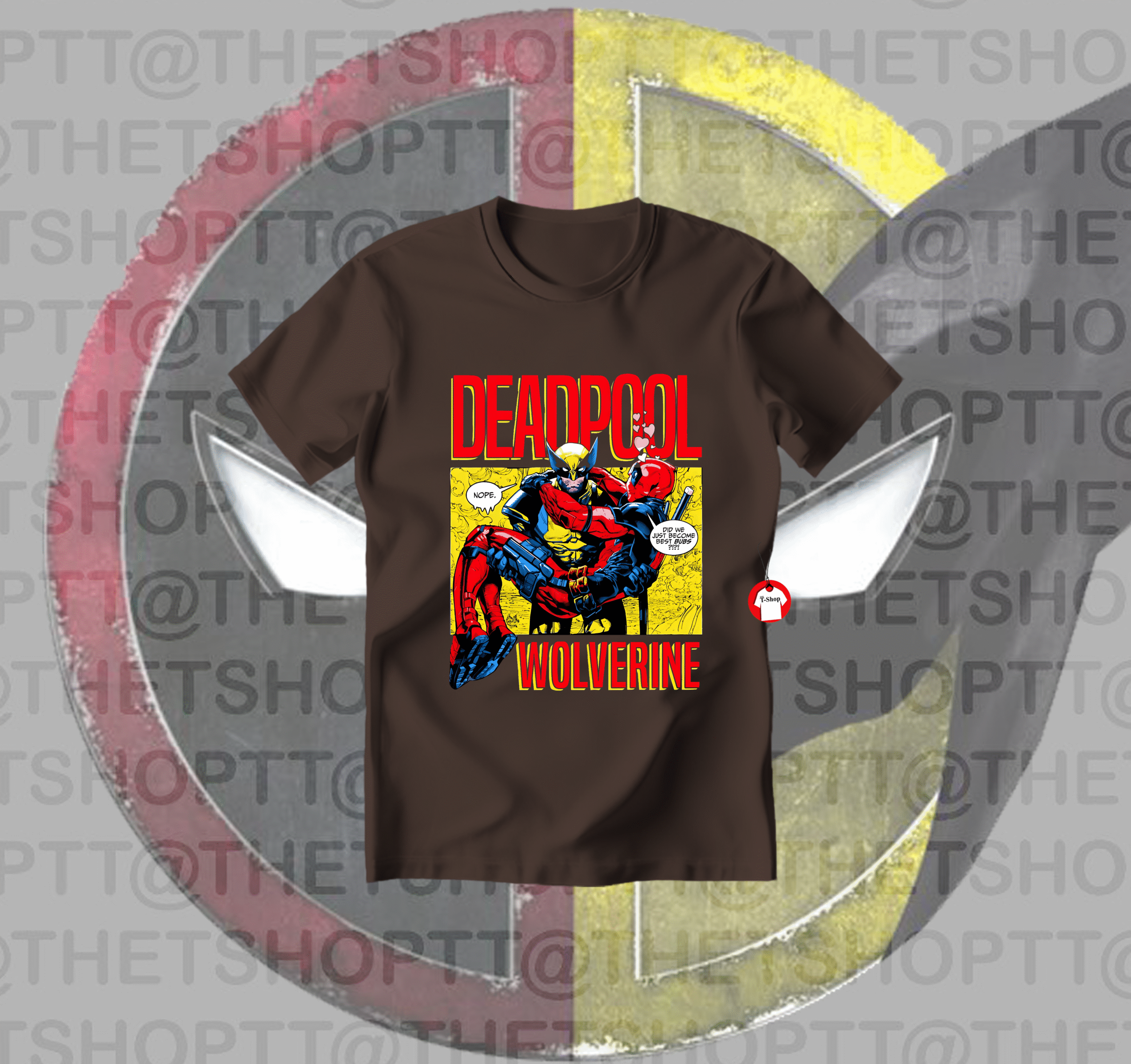 Deadpool and Wolverine Comic Tee