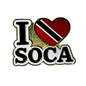 I Love Soca Pin