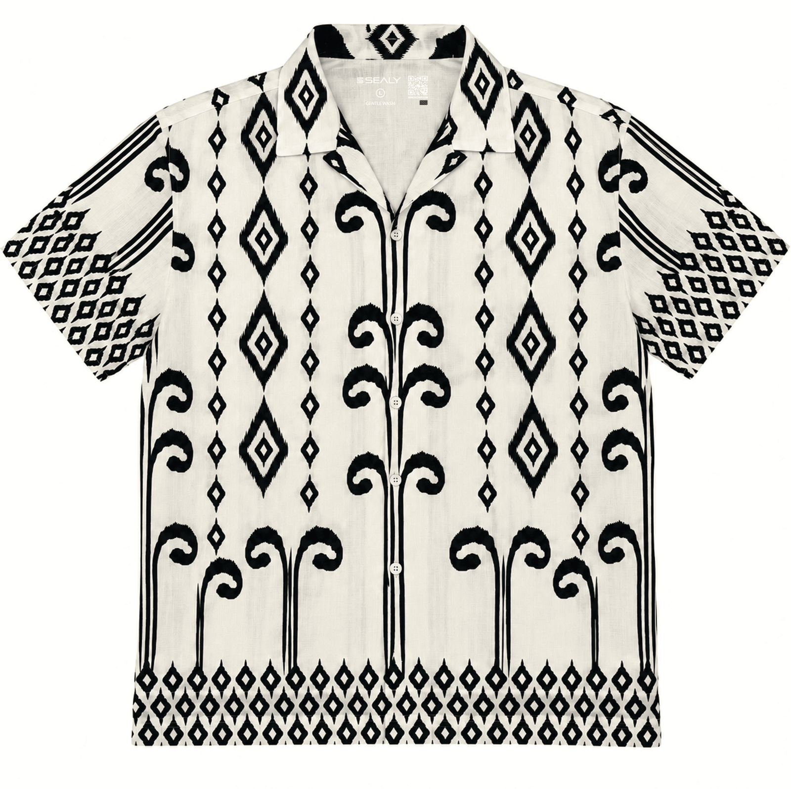 Black on White Shirt